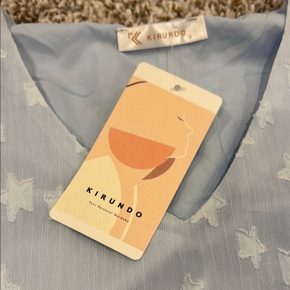 NWT - Light Blue Star Pattern Dress - Picture 3 of 8